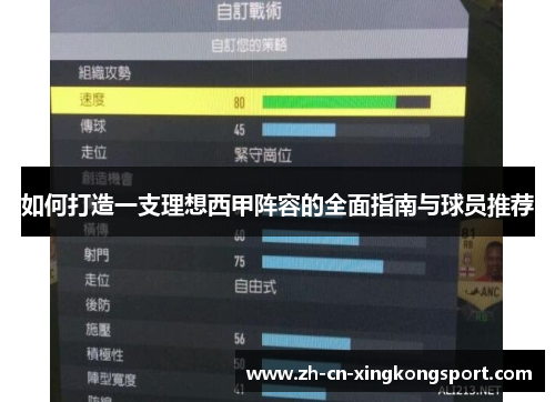 如何打造一支理想西甲阵容的全面指南与球员推荐 如何打造一支理想西甲阵容的全面指南与球员推荐