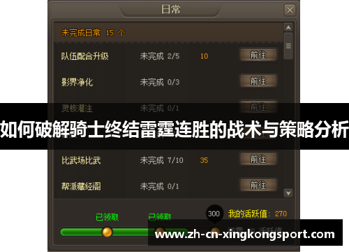如何破解骑士终结雷霆连胜的战术与策略分析