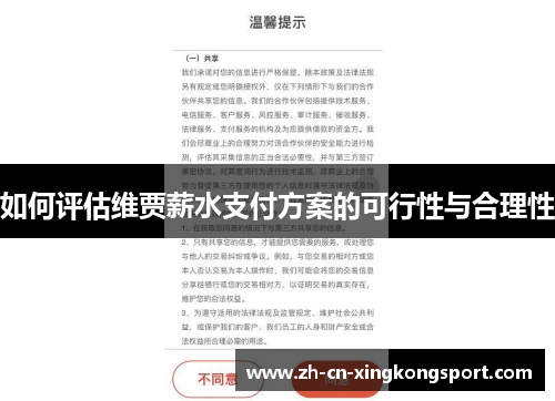 如何评估维贾薪水支付方案的可行性与合理性